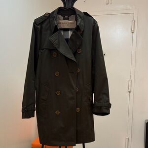 Burberry Dark Green Double-Breasted Coat